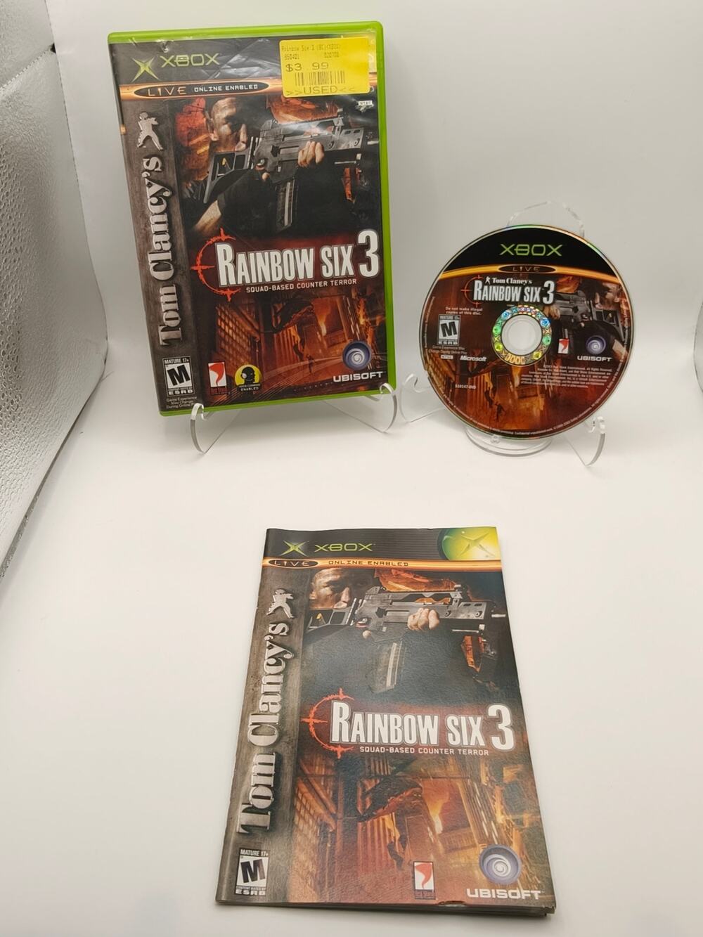 Rainbow Six 3 Original Xbox CIB Complete Tactical Shooter